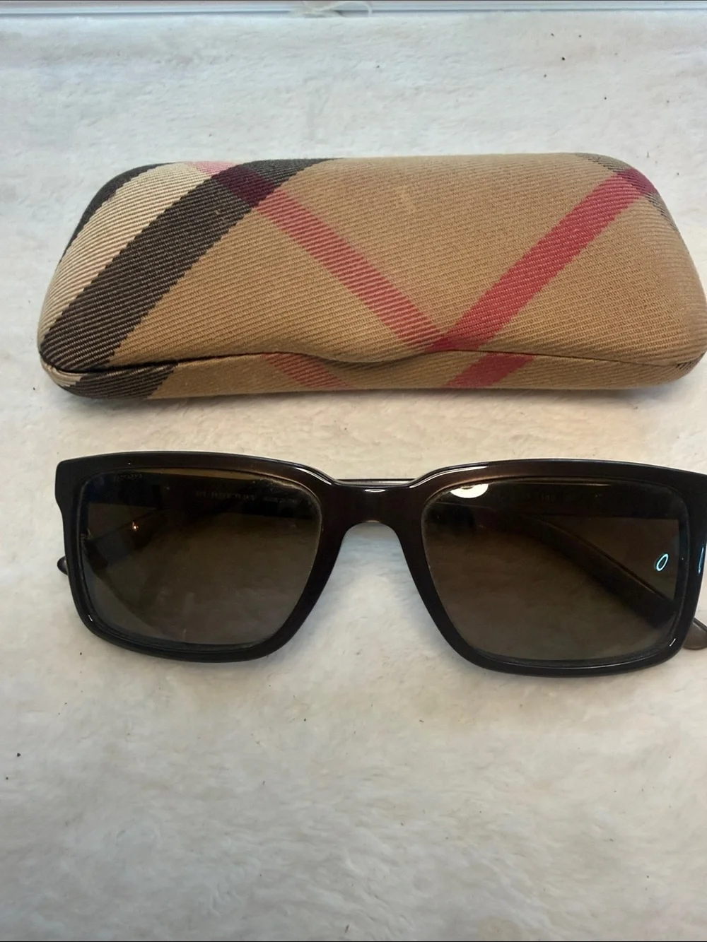 Burberry Unisex Brown Polarized Square Designer Sunglasses Made In Italy